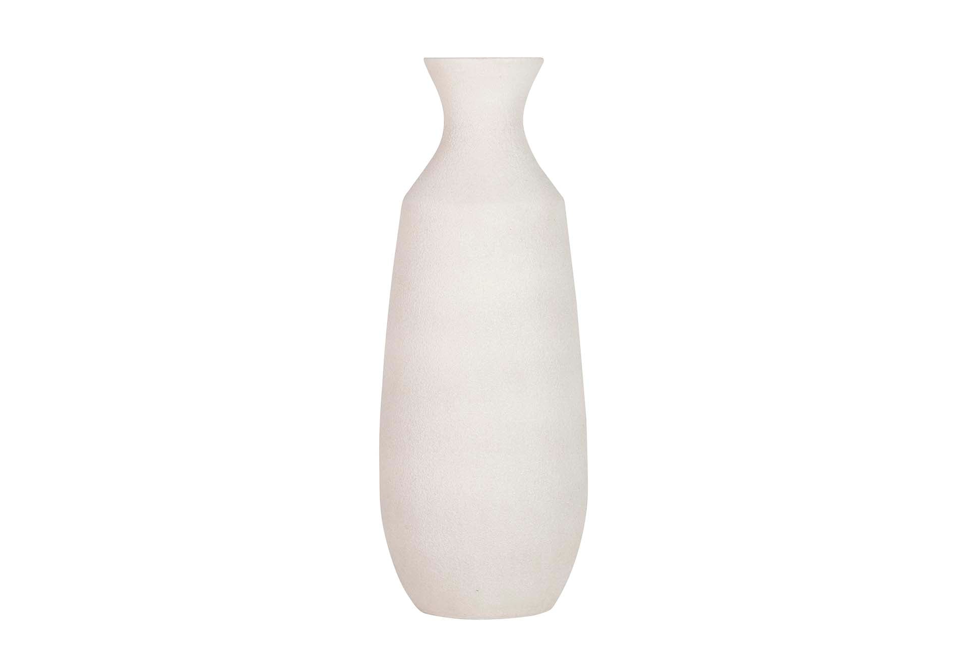 GREY CERAMIC VASE 25x25x60 CM