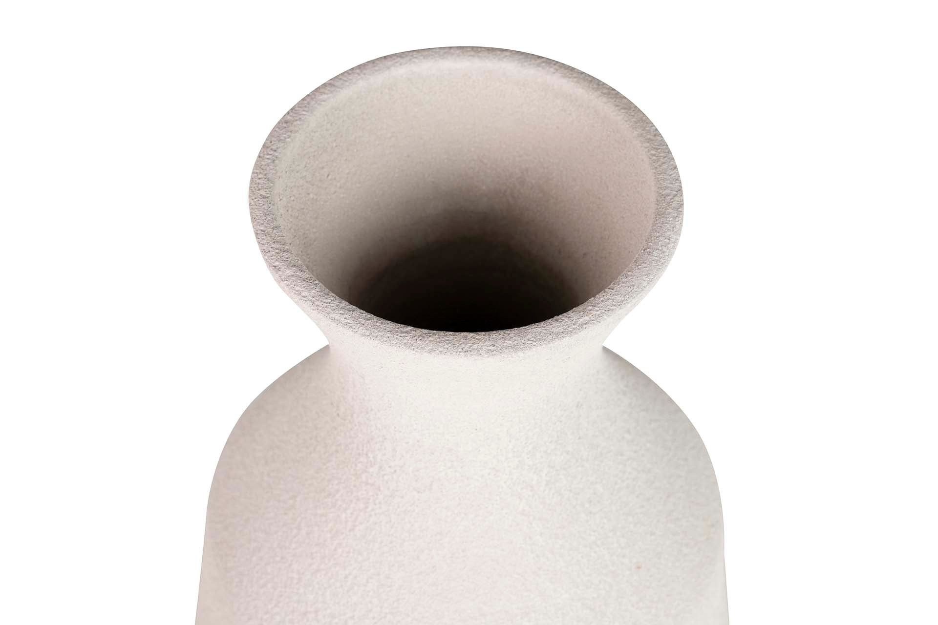 GREY CERAMIC VASE 25x25x60 CM