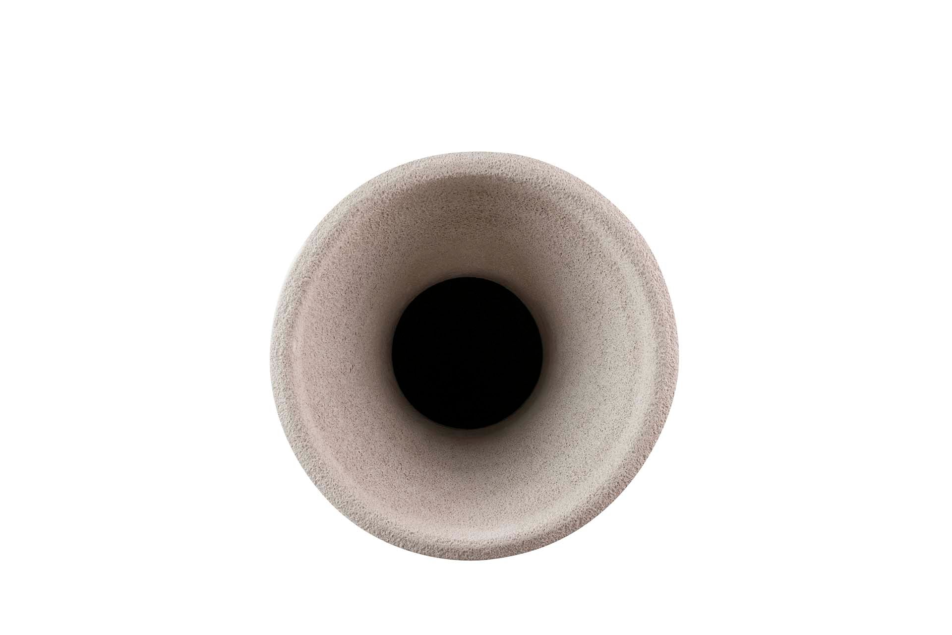 GREY CERAMIC VASE 30x30x80 CM