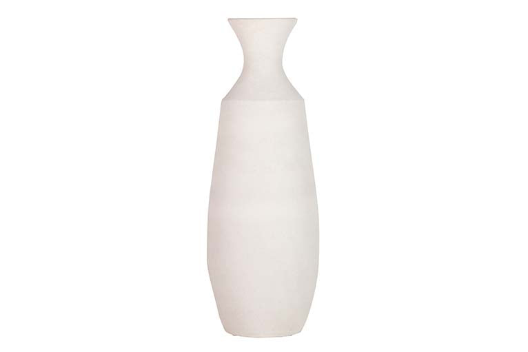 GREY CERAMIC VASE 30x30x80 CM