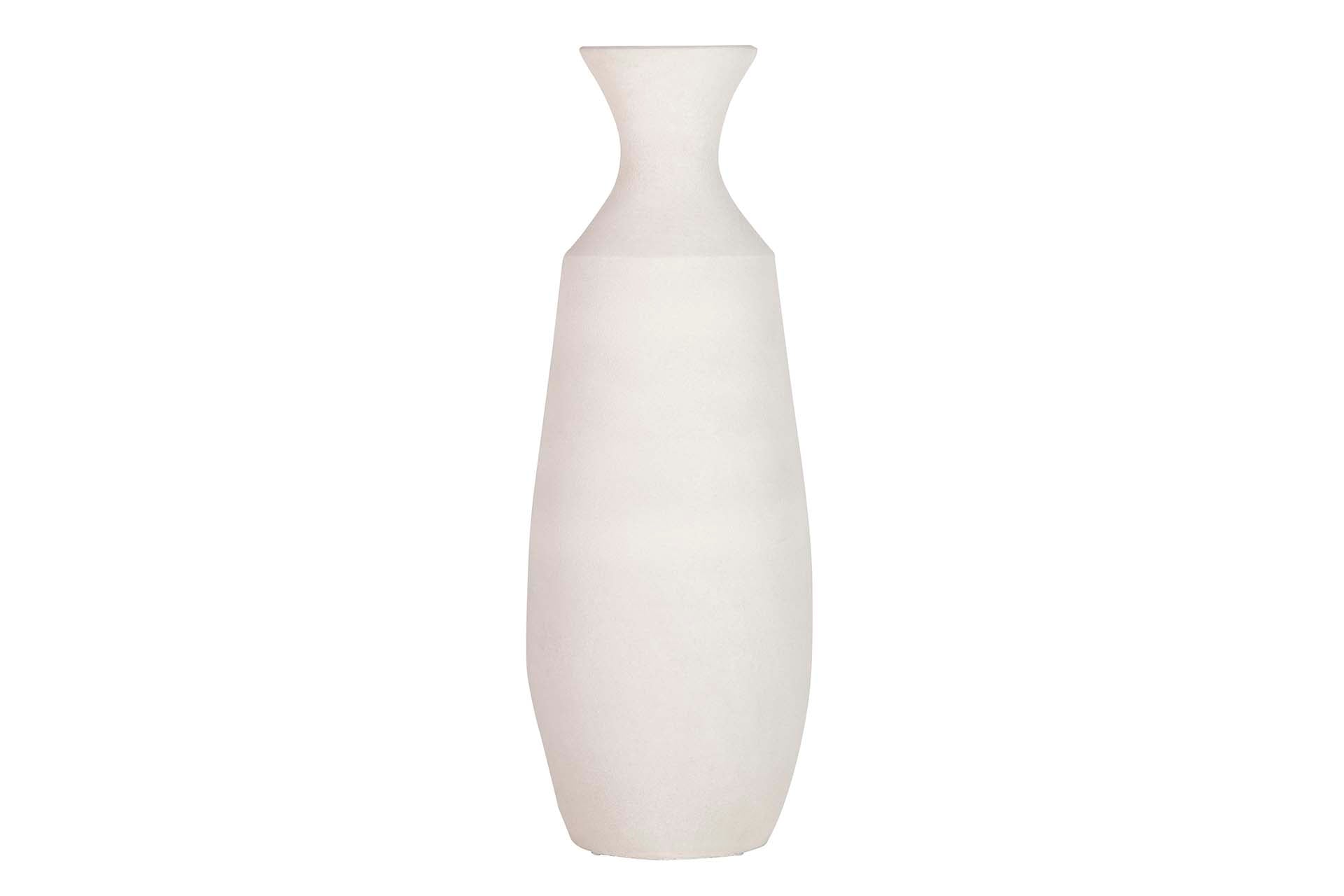 JARRON CERAMICA GRIS 30x30x80 CM
