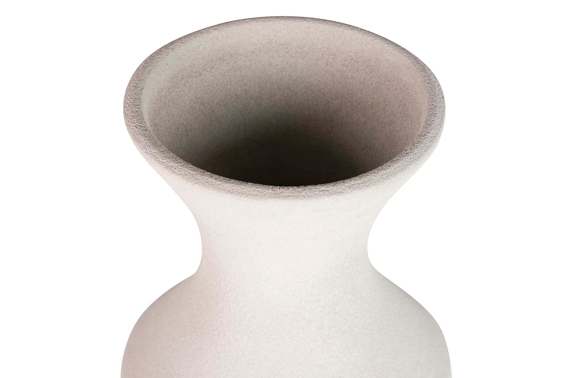 GREY CERAMIC VASE 30x30x80 CM