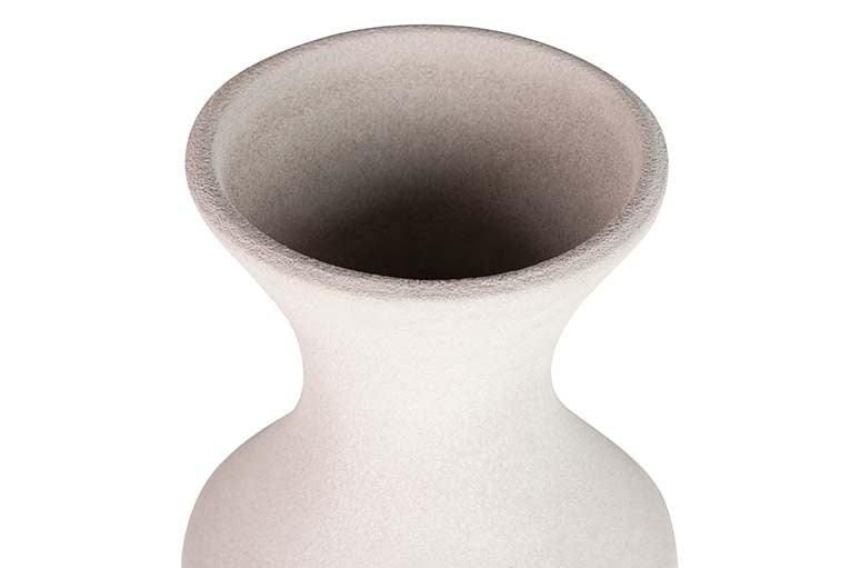 GREY CERAMIC VASE 30x30x80 CM