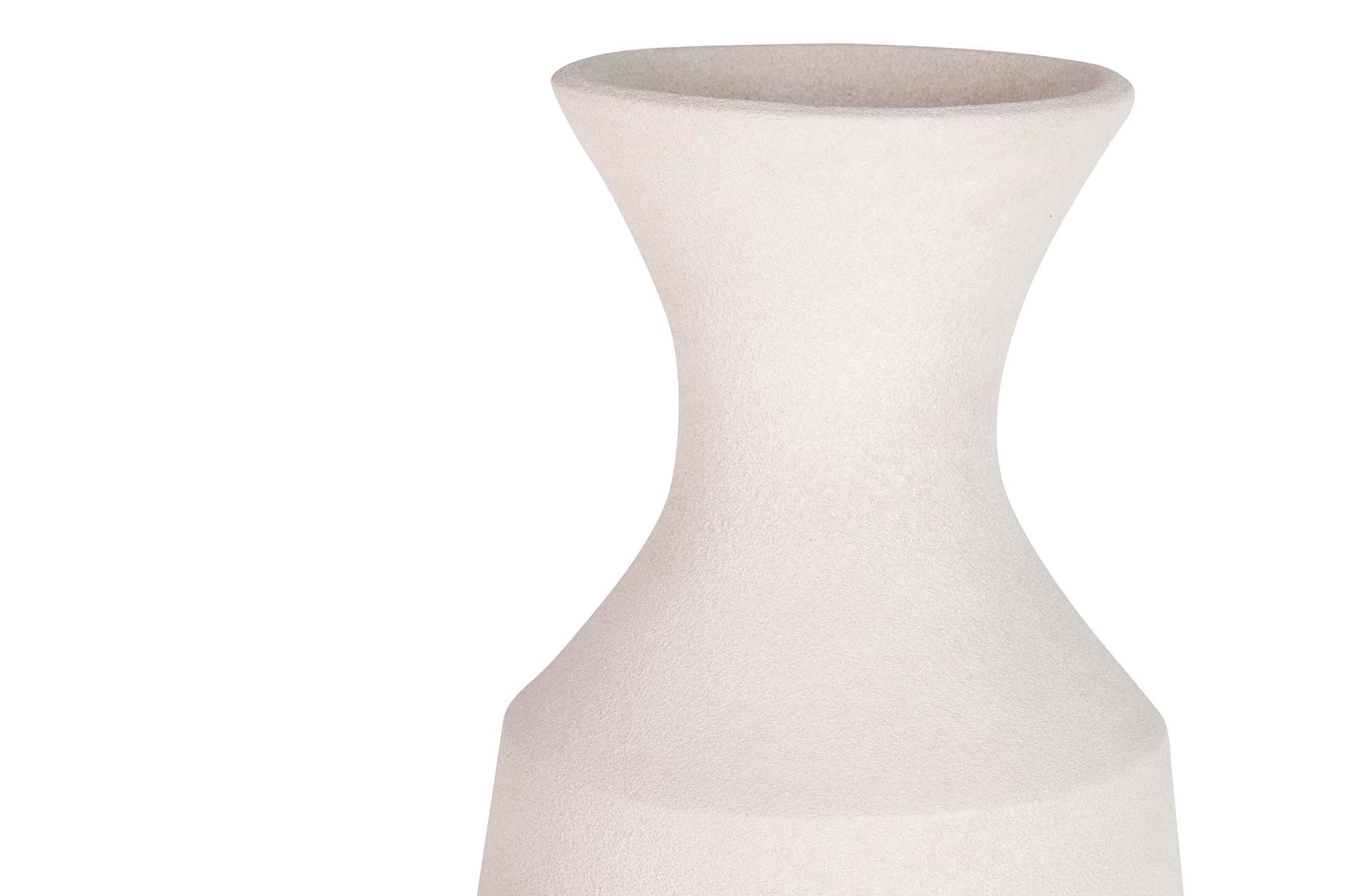 JARRON CERAMICA GRIS 30x30x80 CM