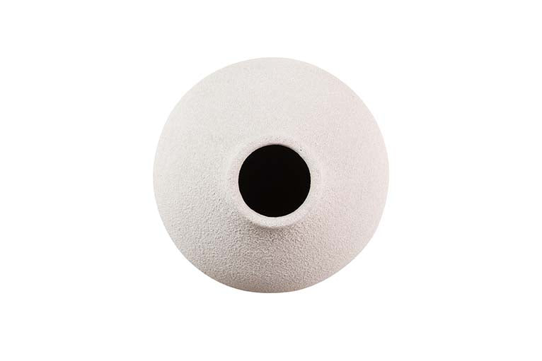 JARRON CERAMICA GRIS 23x23x28 CM