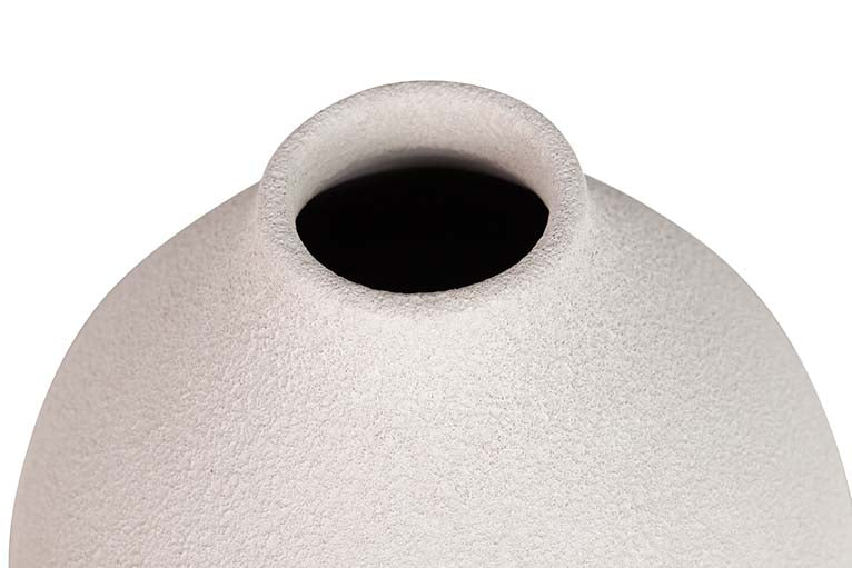 JARRON CERAMICA GRIS 26x26x30 CM