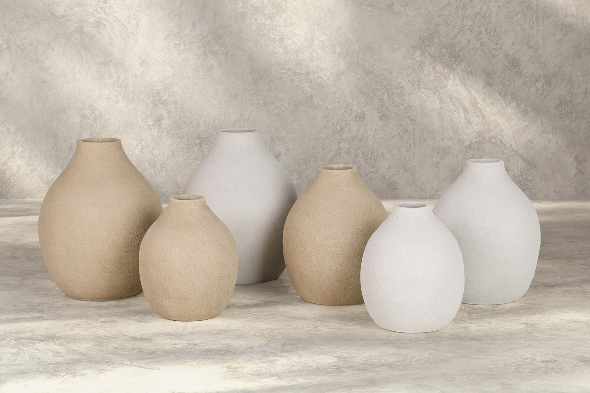 GREY CERAMIC VASE 29x29x37 CM