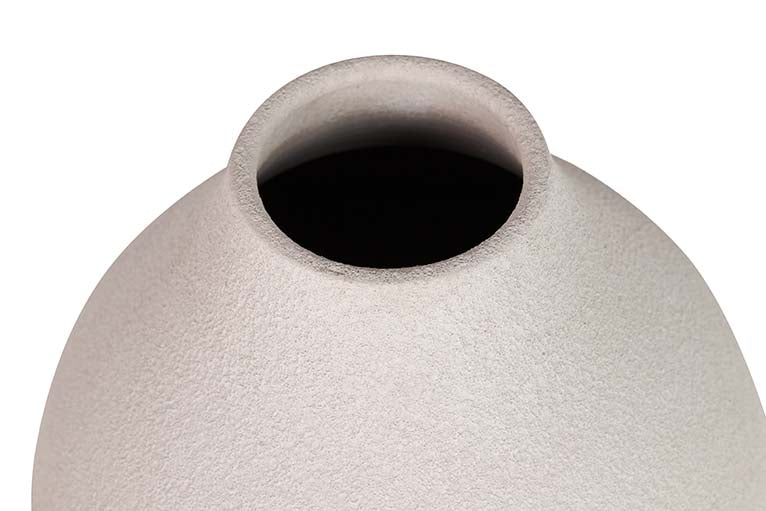 JARRON CERAMICA GRIS 29x29x37 CM