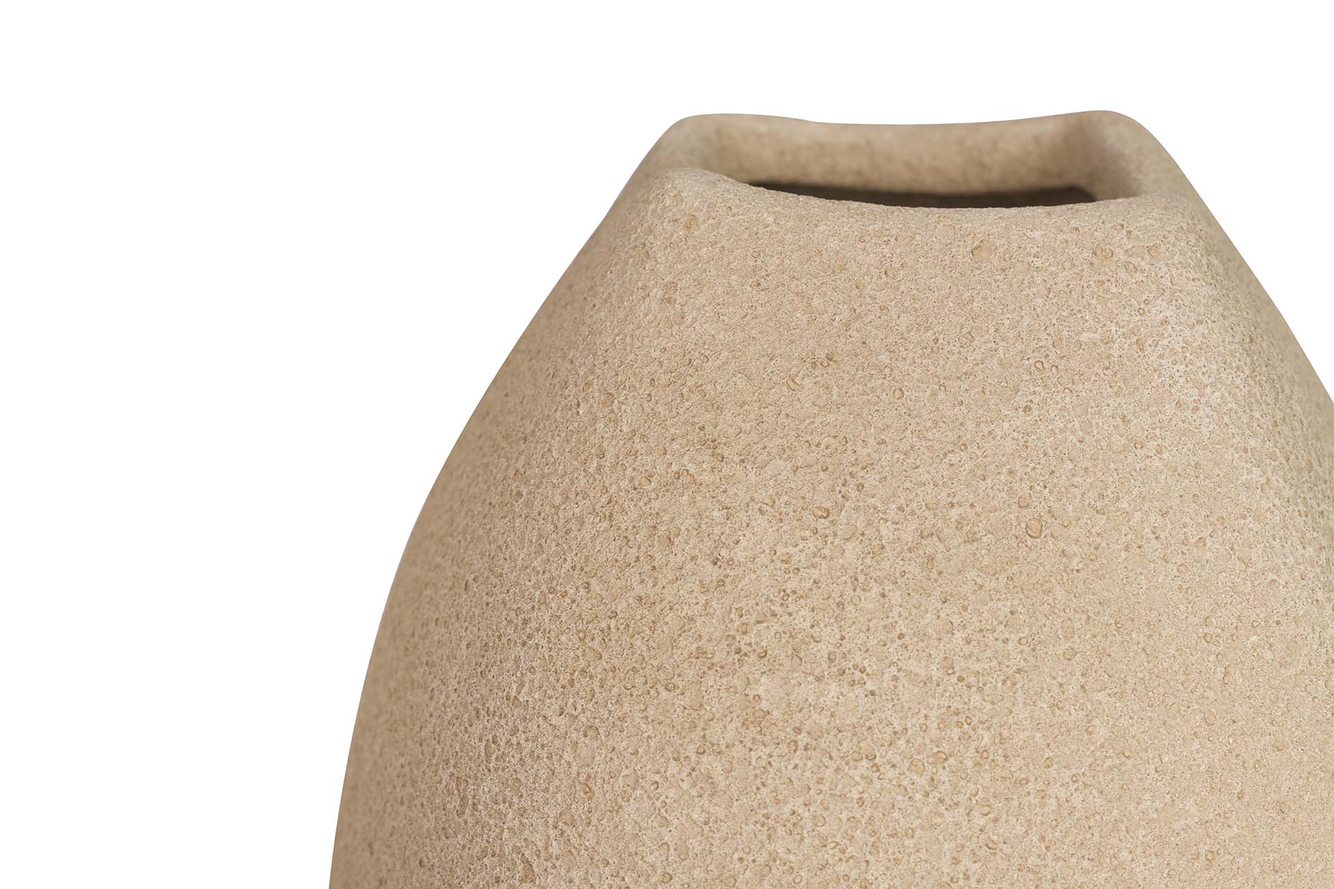 BROWN CERAMIC VASE 18x18x40 CM