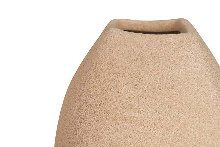 BROWN CERAMIC VASE 18x18x40 CM