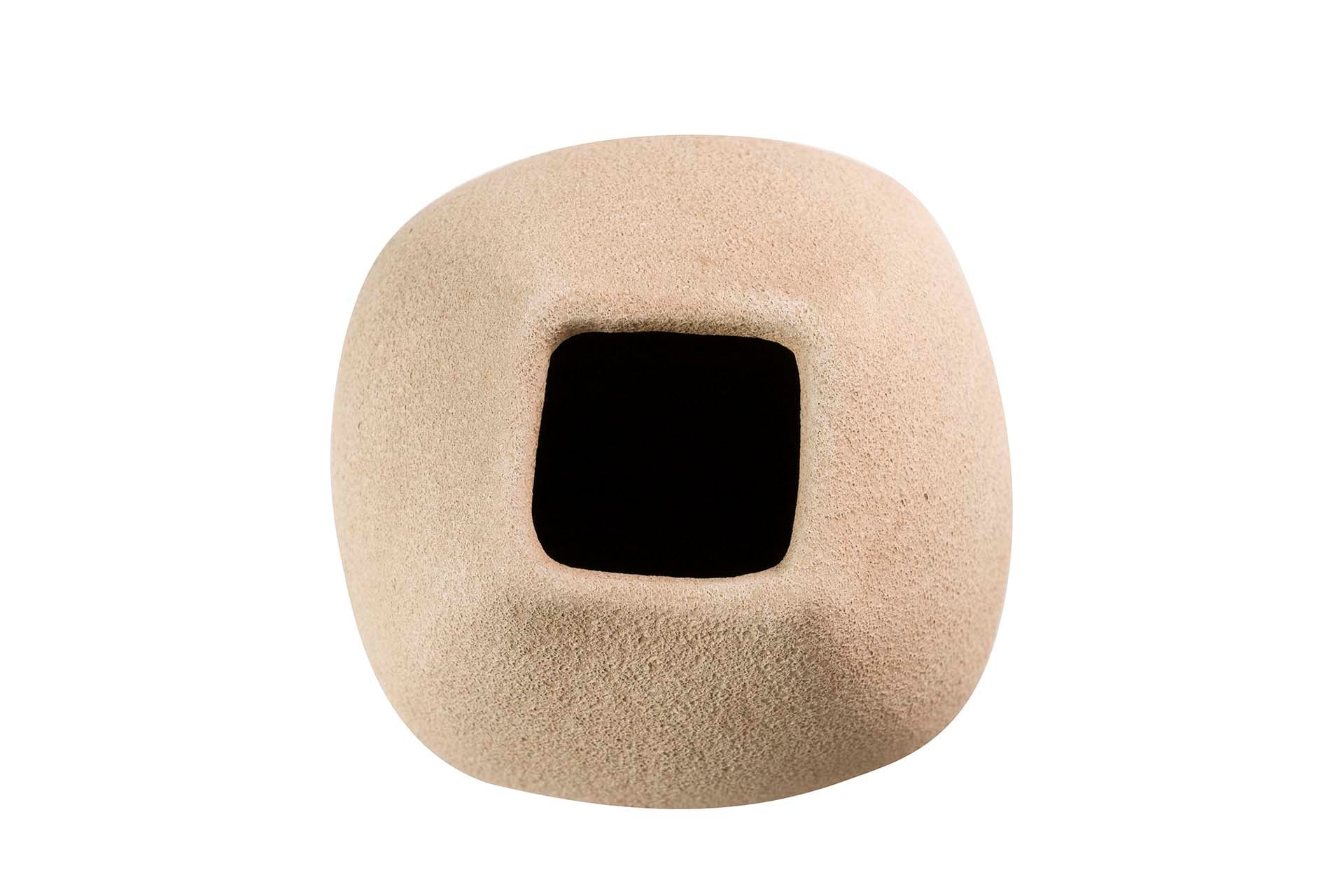 BROWN CERAMIC VASE 18x18x40 CM