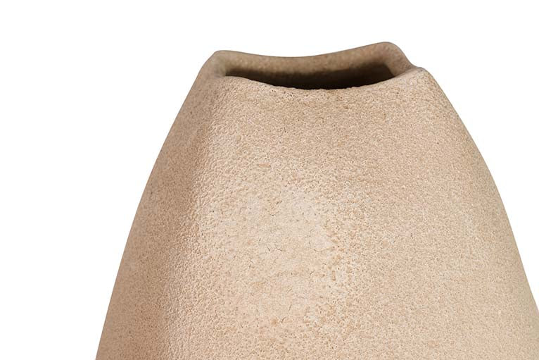 BROWN CERAMIC VASE 24x24x80 CM