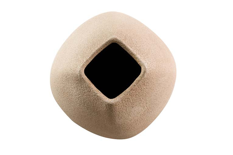 BROWN CERAMIC VASE 24x24x80 CM