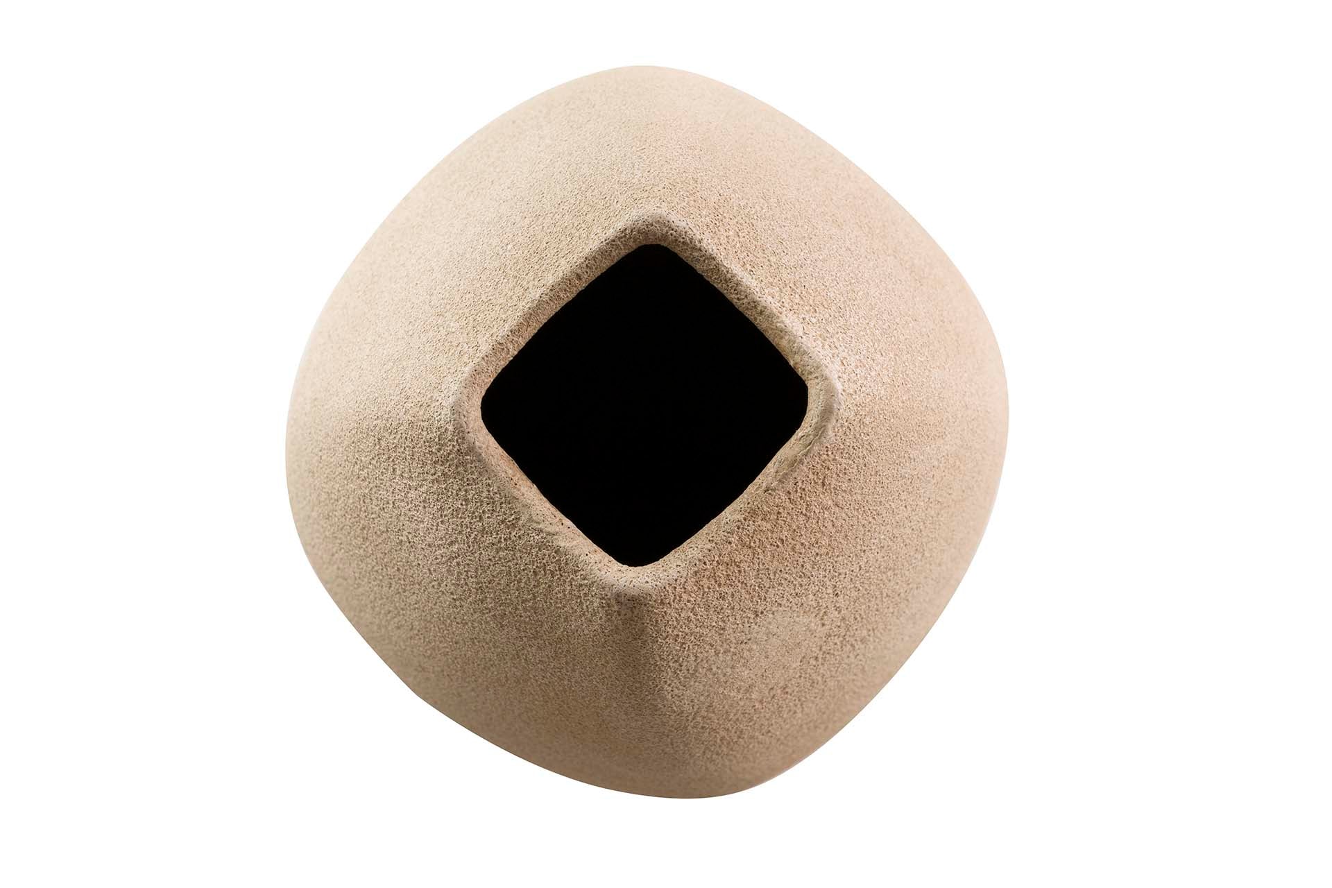 BROWN CERAMIC VASE 24x24x80 CM