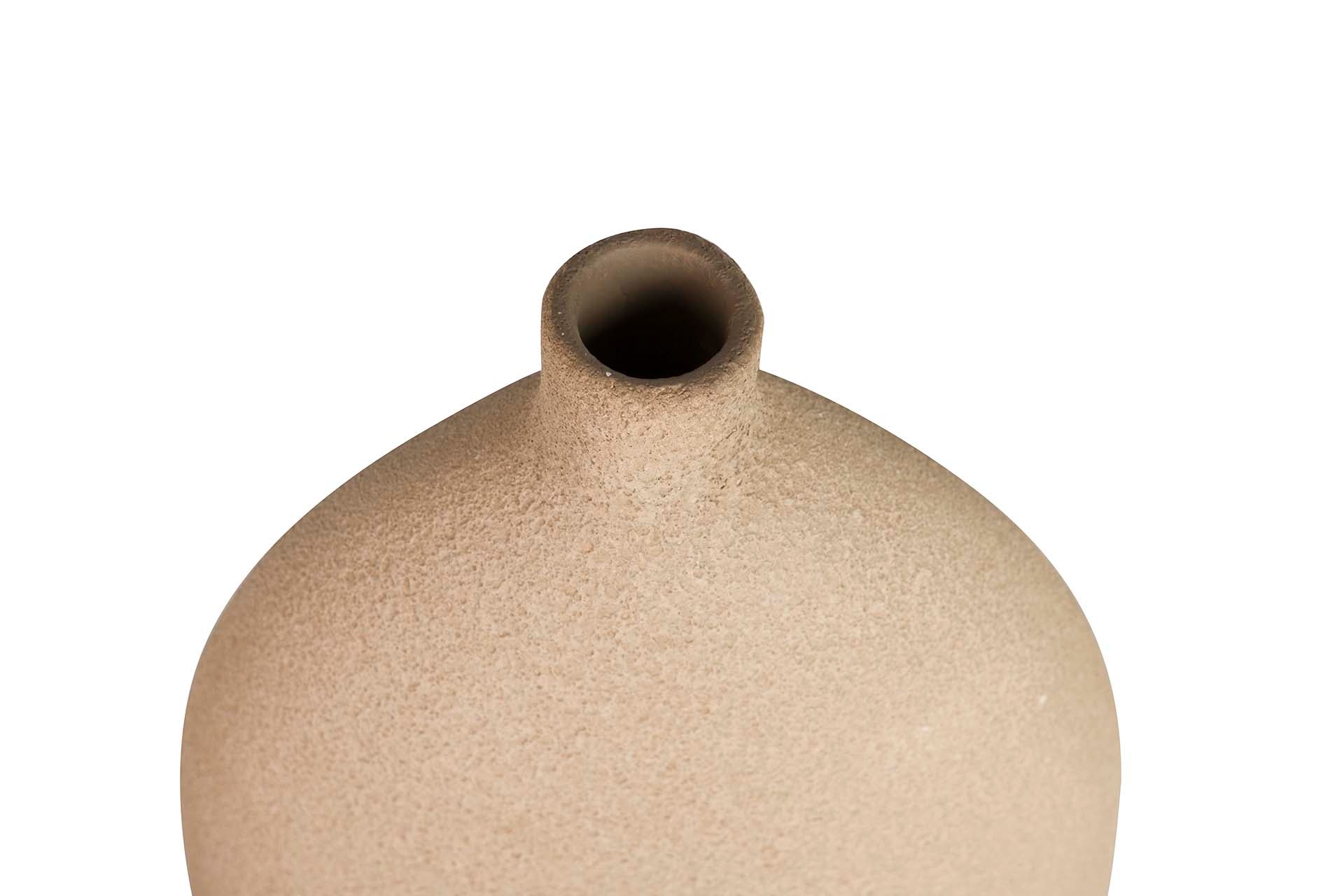 BROWN CERAMIC VASE 24x10x55 CM