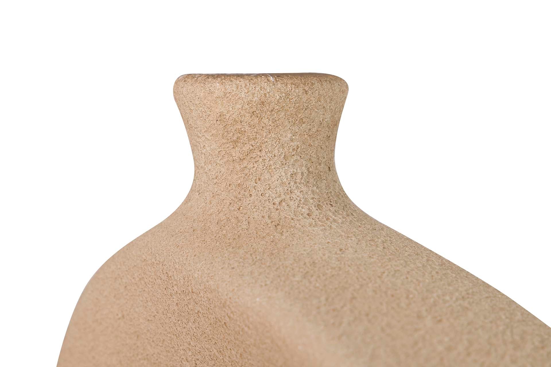 BROWN CERAMIC VASE 34x11x34 CM