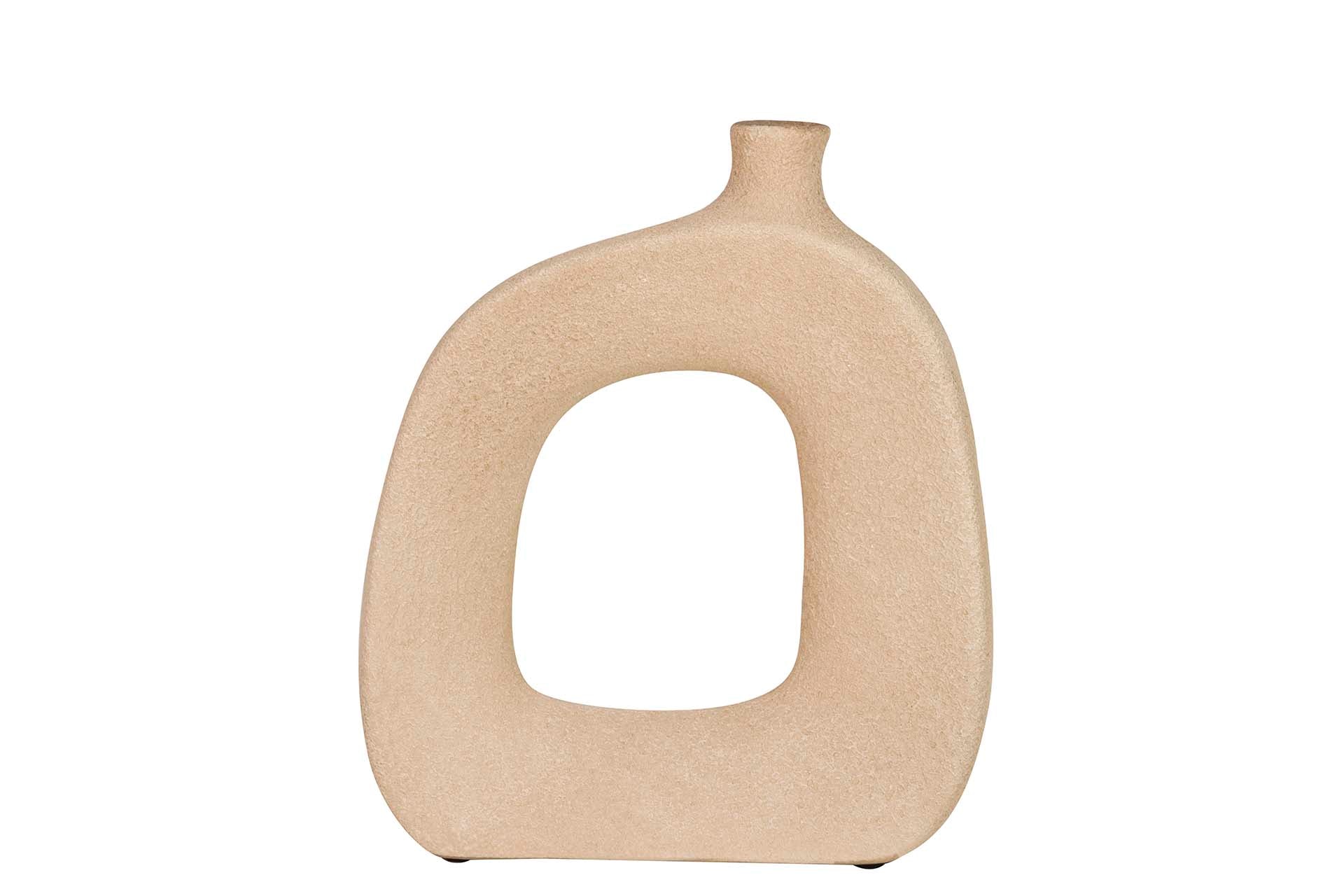 BROWN CERAMIC VASE 30x11x30 CM