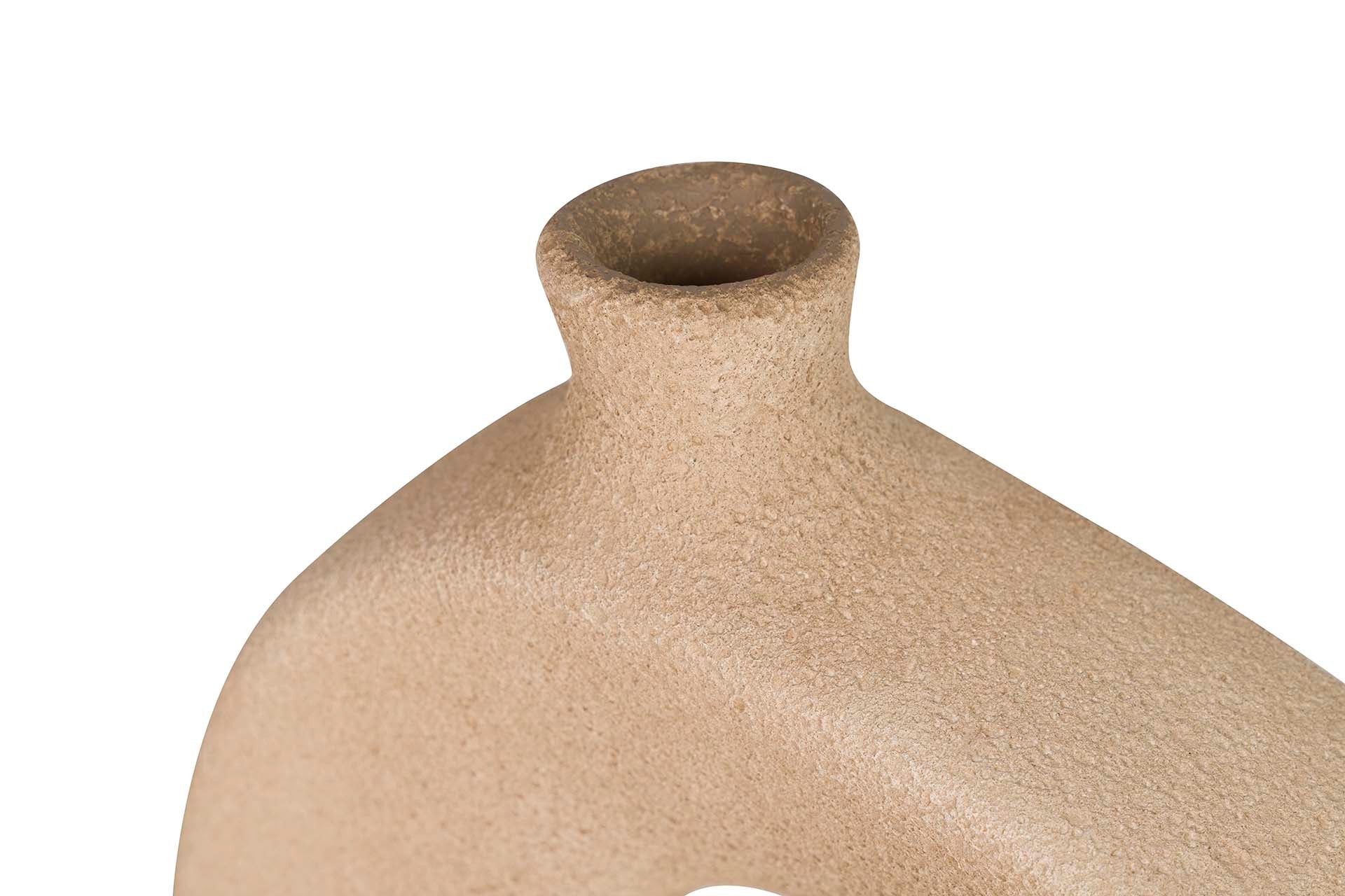 JARRON CERAMICA MARRON 30x11x30 CM