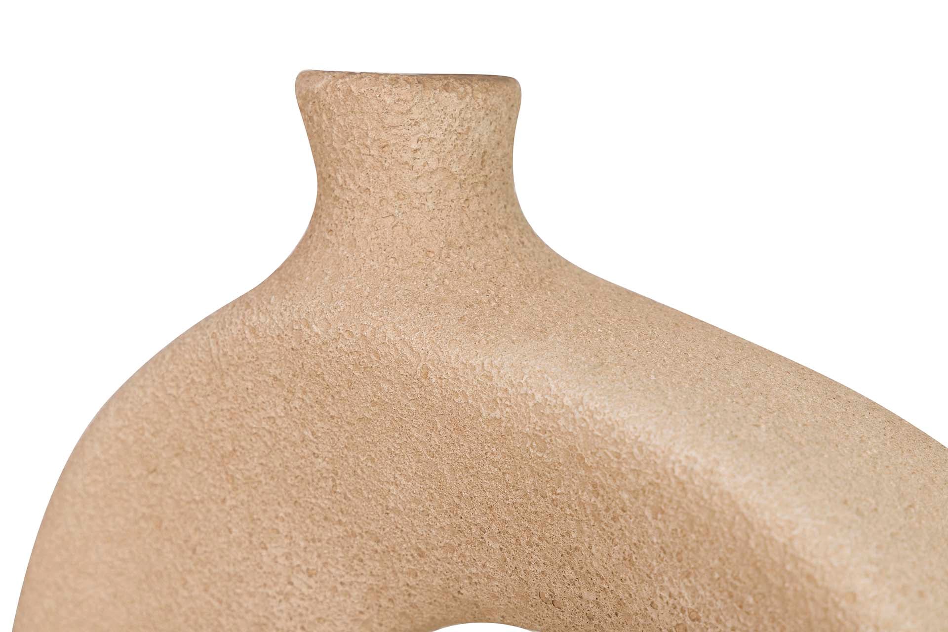 BROWN CERAMIC VASE 30x11x30 CM