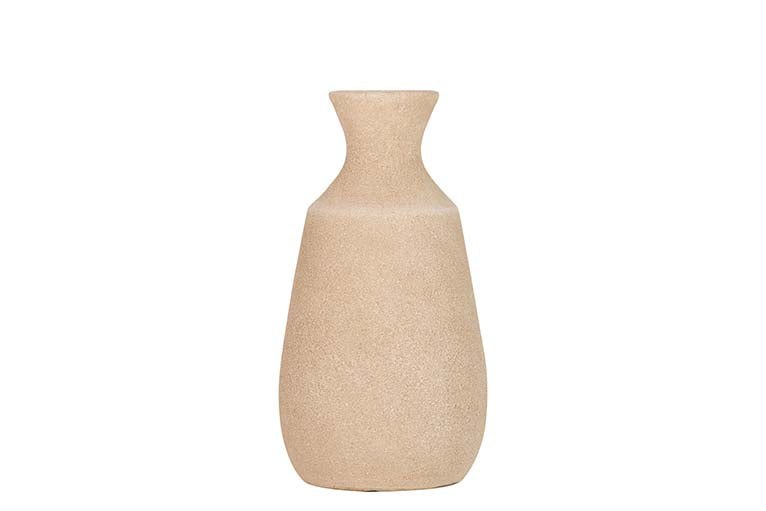 BROWN CERAMIC VASE 21x21x30 CM