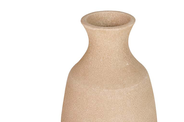 BROWN CERAMIC VASE 23x23x40 CM