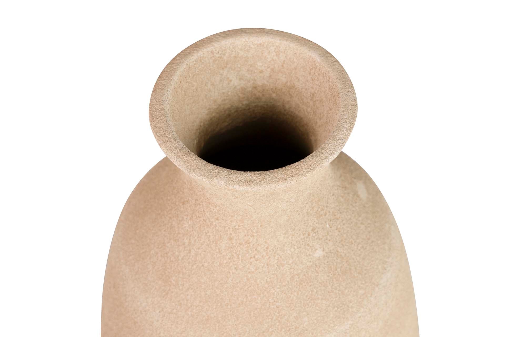 BROWN CERAMIC VASE 23x23x40 CM
