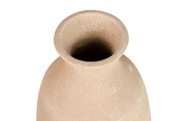 BROWN CERAMIC VASE 23x23x40 CM