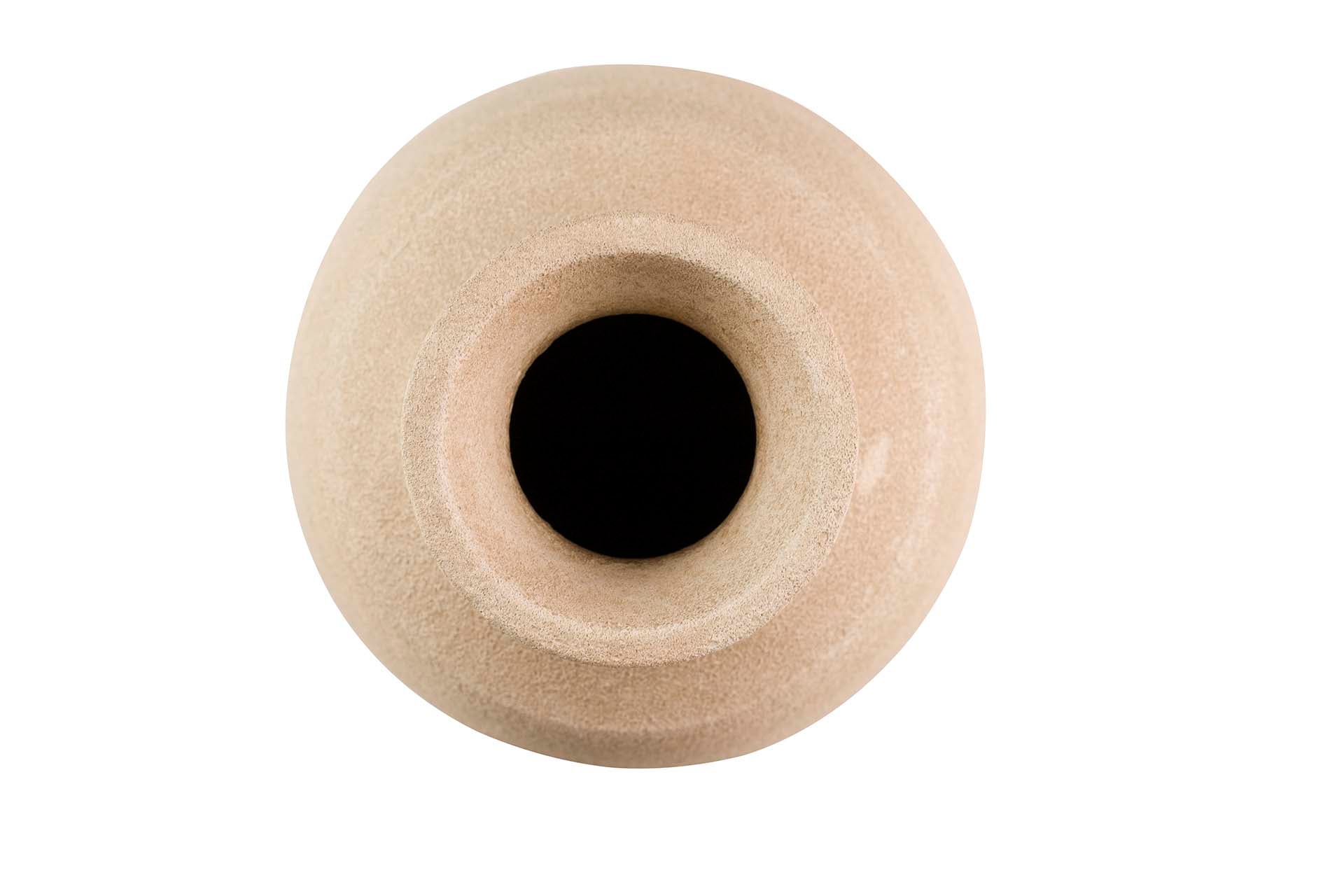 BROWN CERAMIC VASE 23x23x40 CM