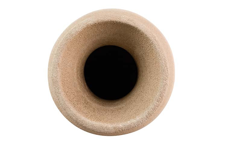 JARRON CERAMICA MARRON 25x25x60 CM