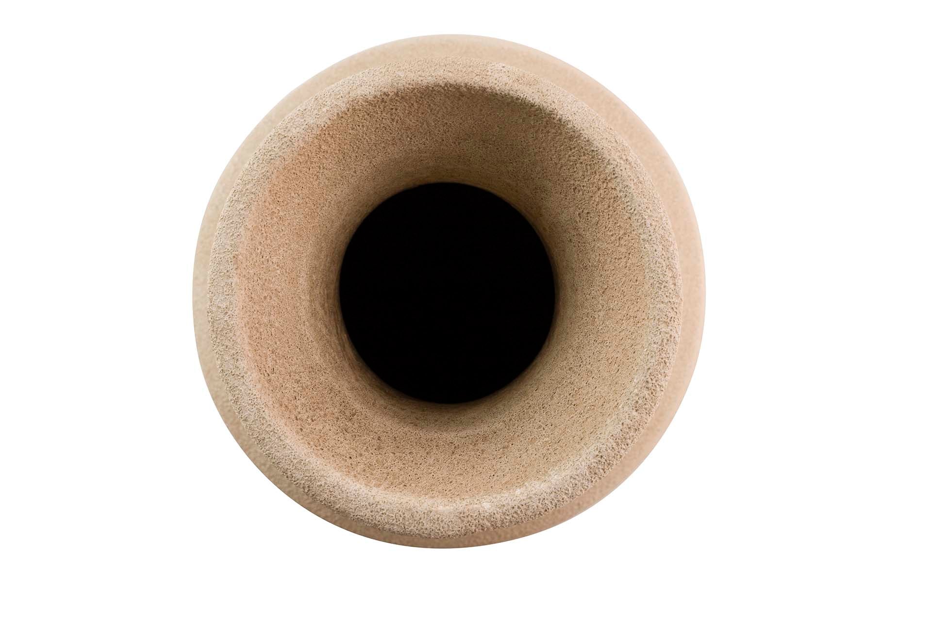 BROWN CERAMIC VASE 25x25x60 CM