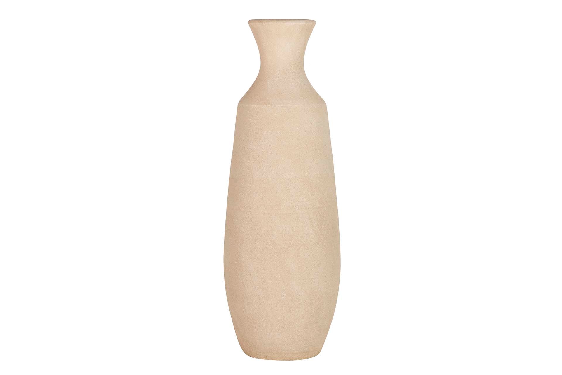 BROWN CERAMIC VASE 30x30x80 CM