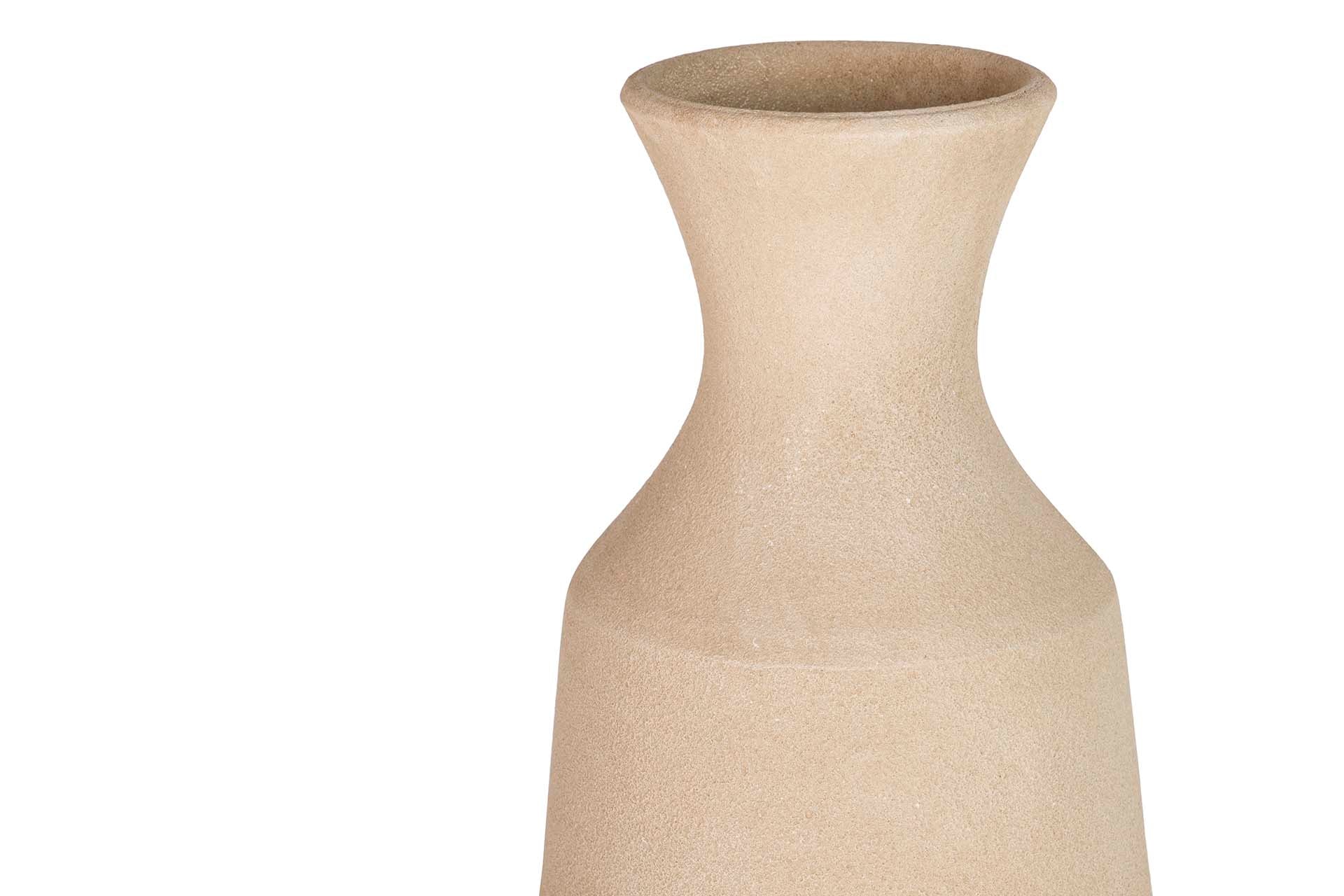 BROWN CERAMIC VASE 30x30x80 CM