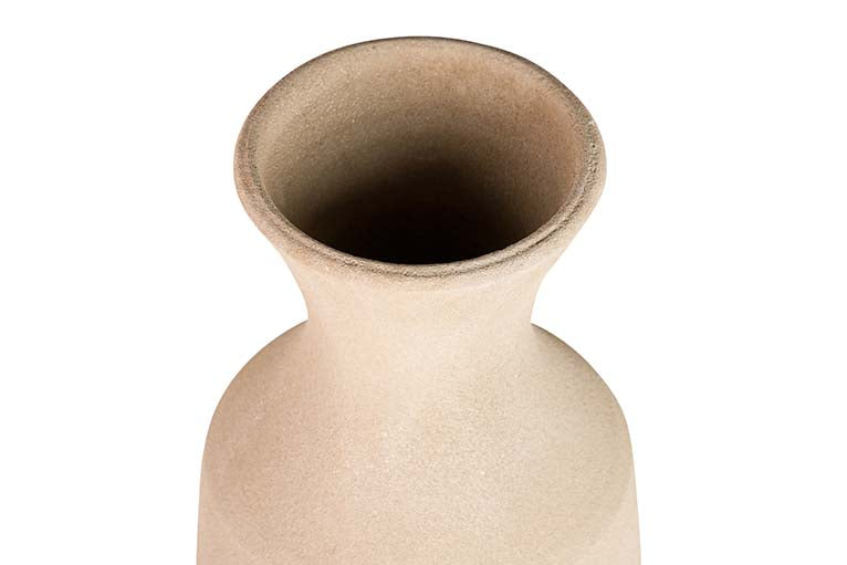 BROWN CERAMIC VASE 30x30x80 CM