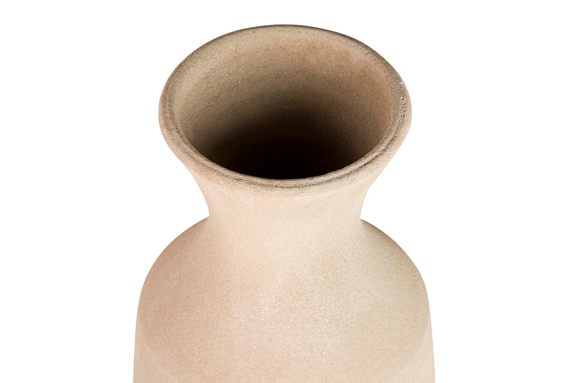 BROWN CERAMIC VASE 30x30x80 CM