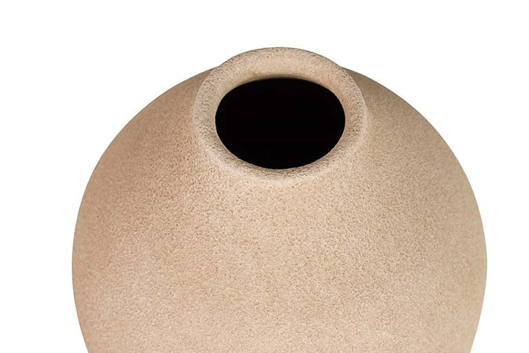BROWN CERAMIC VASE 23x23x28 CM