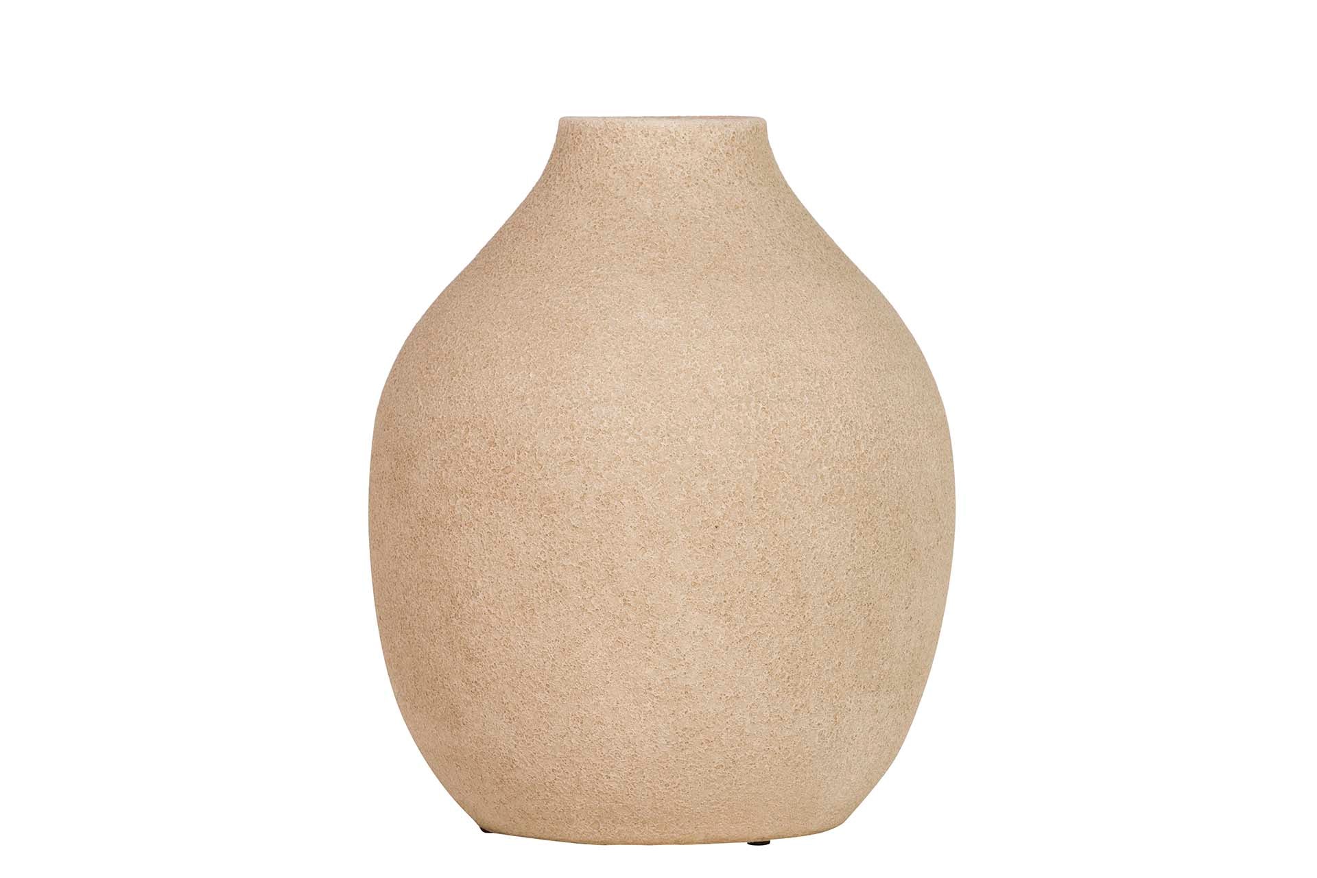 BROWN CERAMIC VASE 26x26x30 CM