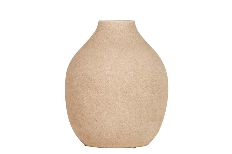 BROWN CERAMIC VASE 26x26x30 CM