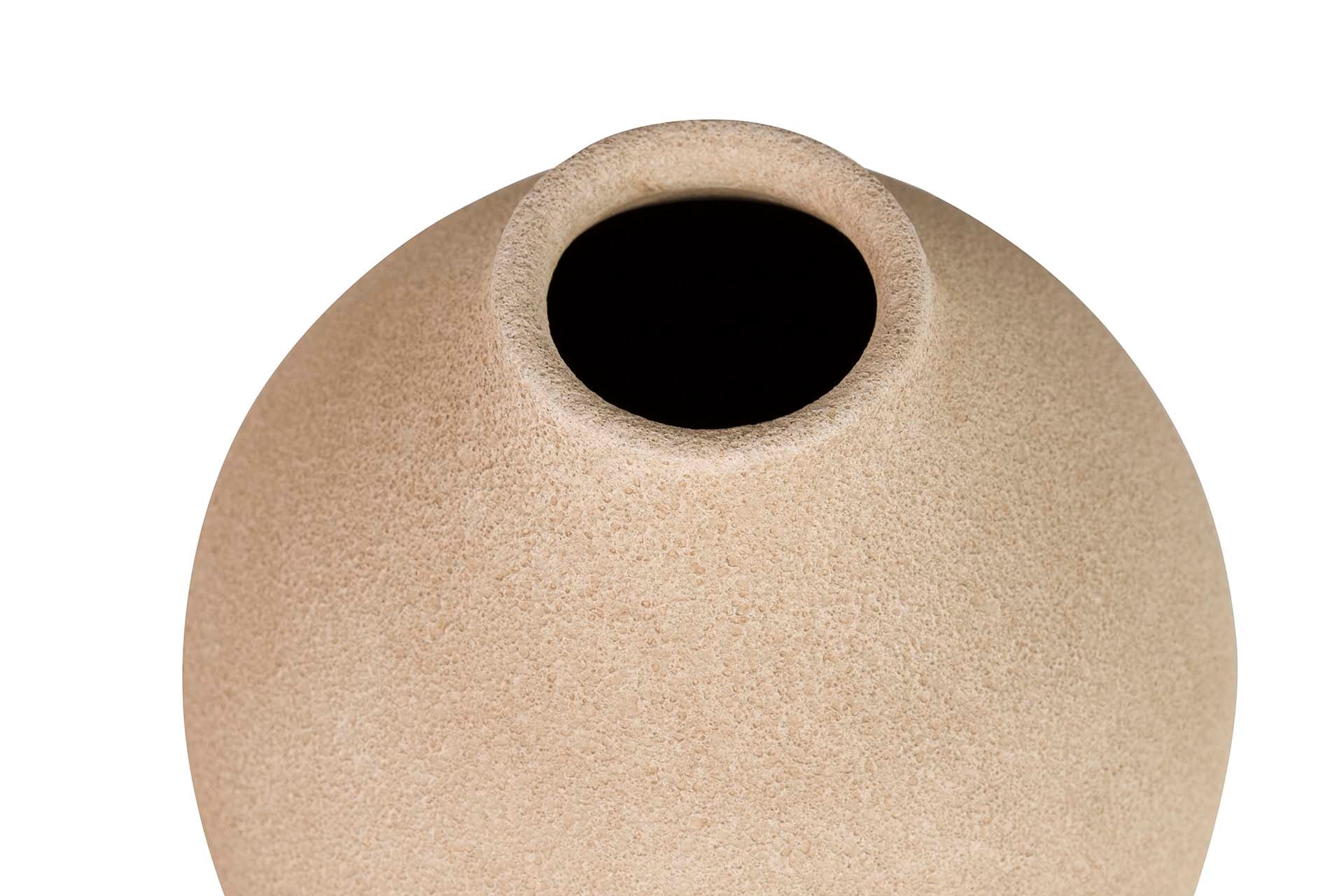 BROWN CERAMIC VASE 26x26x30 CM