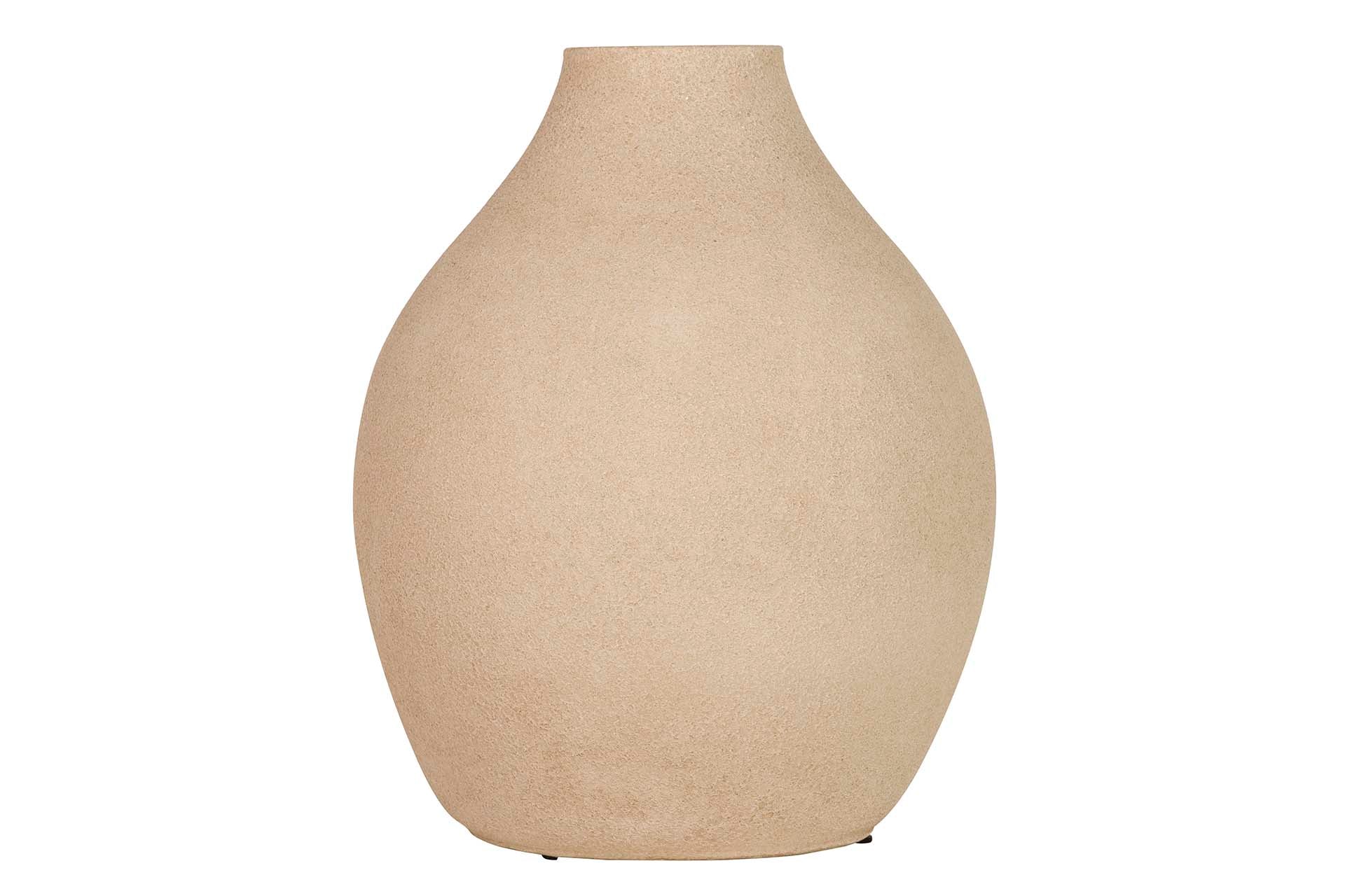 BROWN CERAMIC VASE 29x29x37 CM