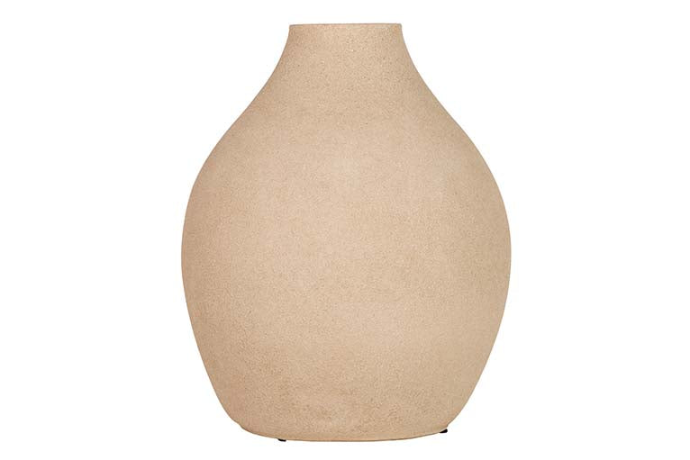BROWN CERAMIC VASE 29x29x37 CM