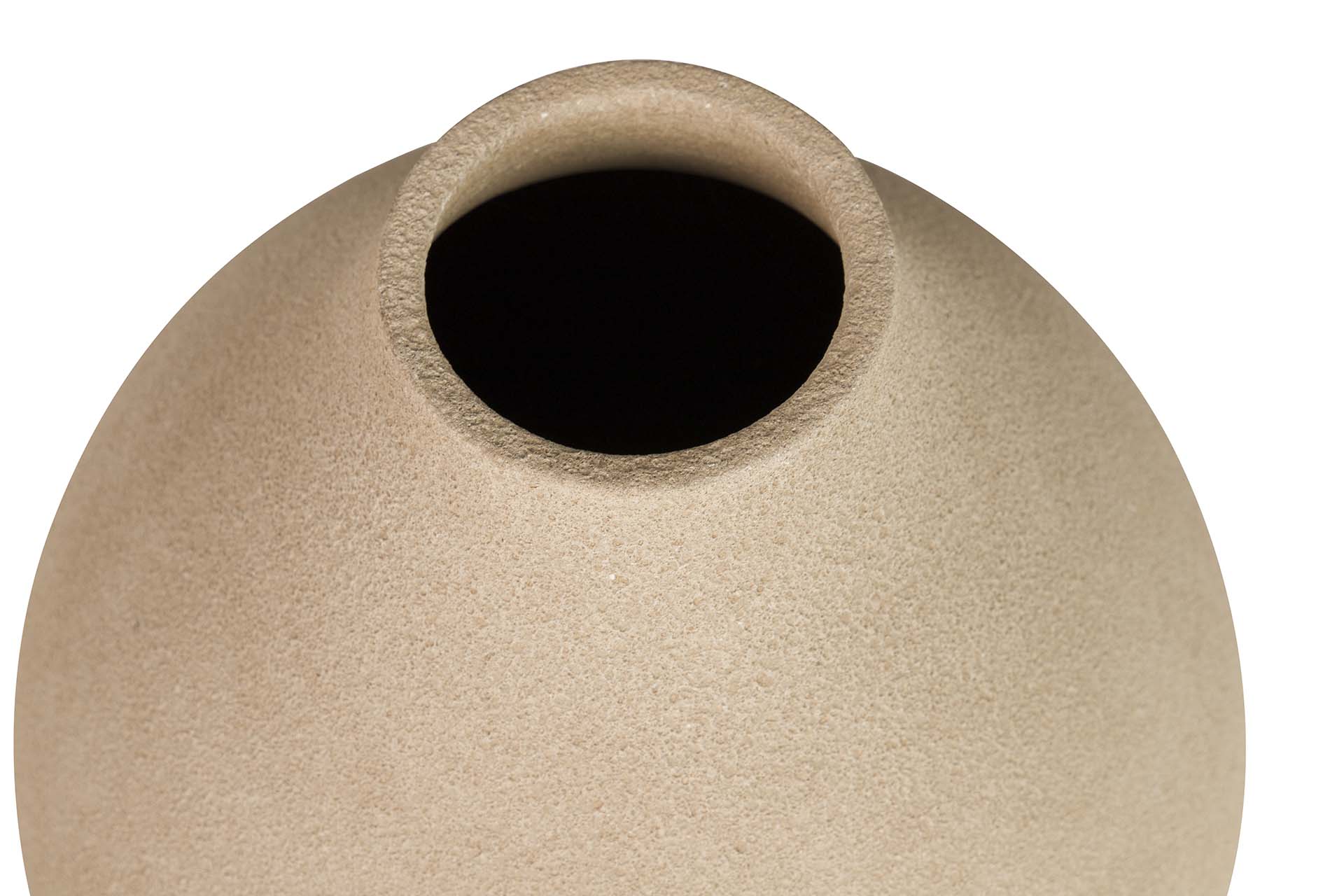 BROWN CERAMIC VASE 29x29x37 CM