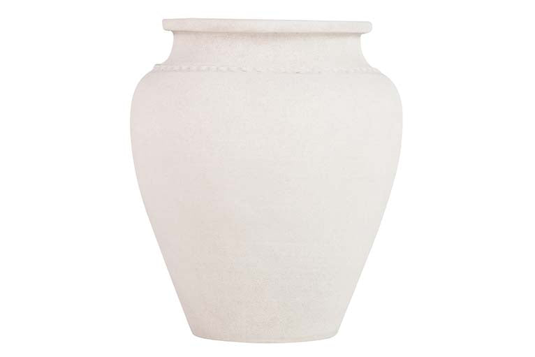 JARDINEIRA DE CERÂMICA CINZA 46x46x56 CM