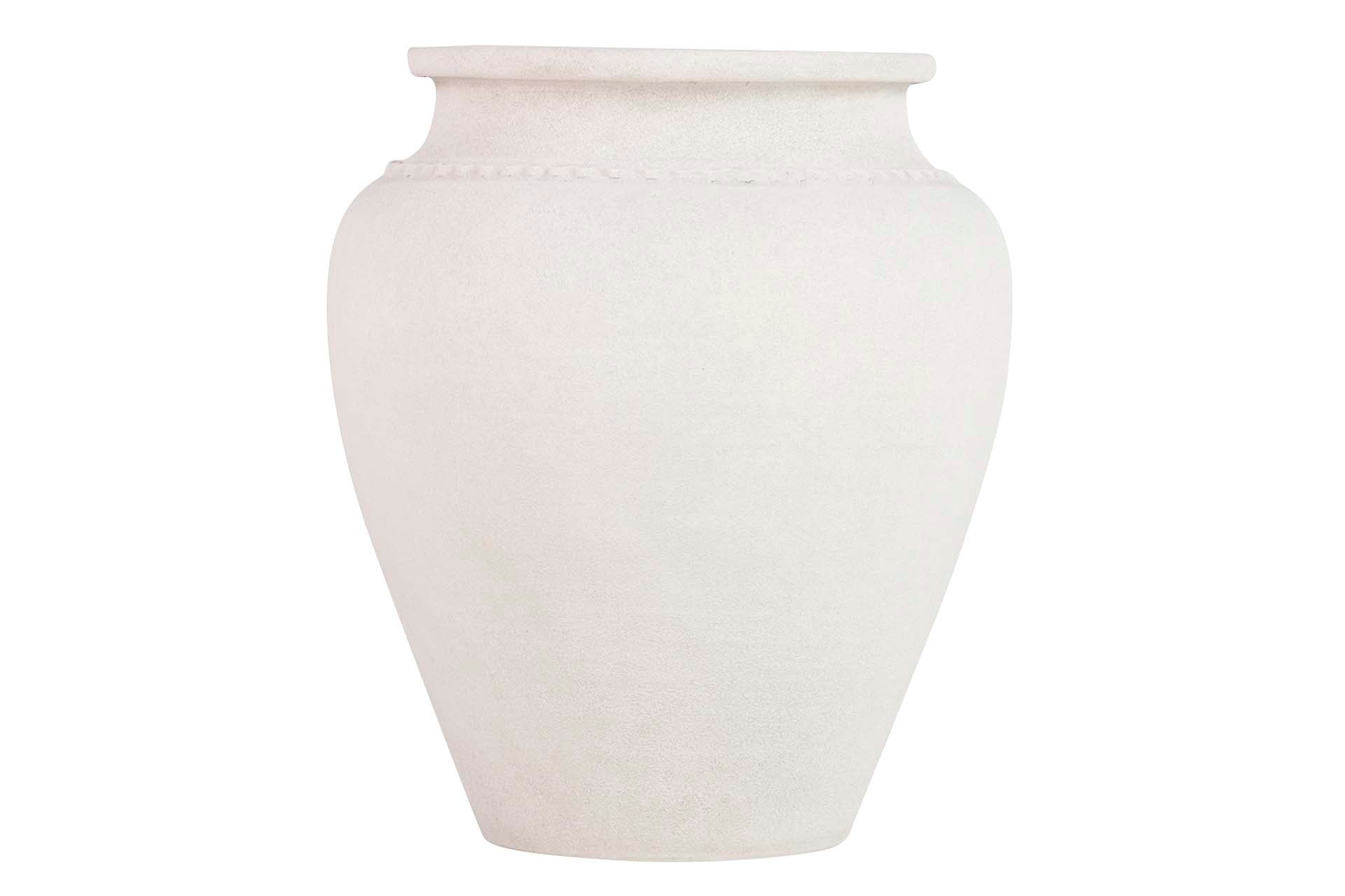 JARDINEIRA DE CERÂMICA CINZA 46x46x56 CM