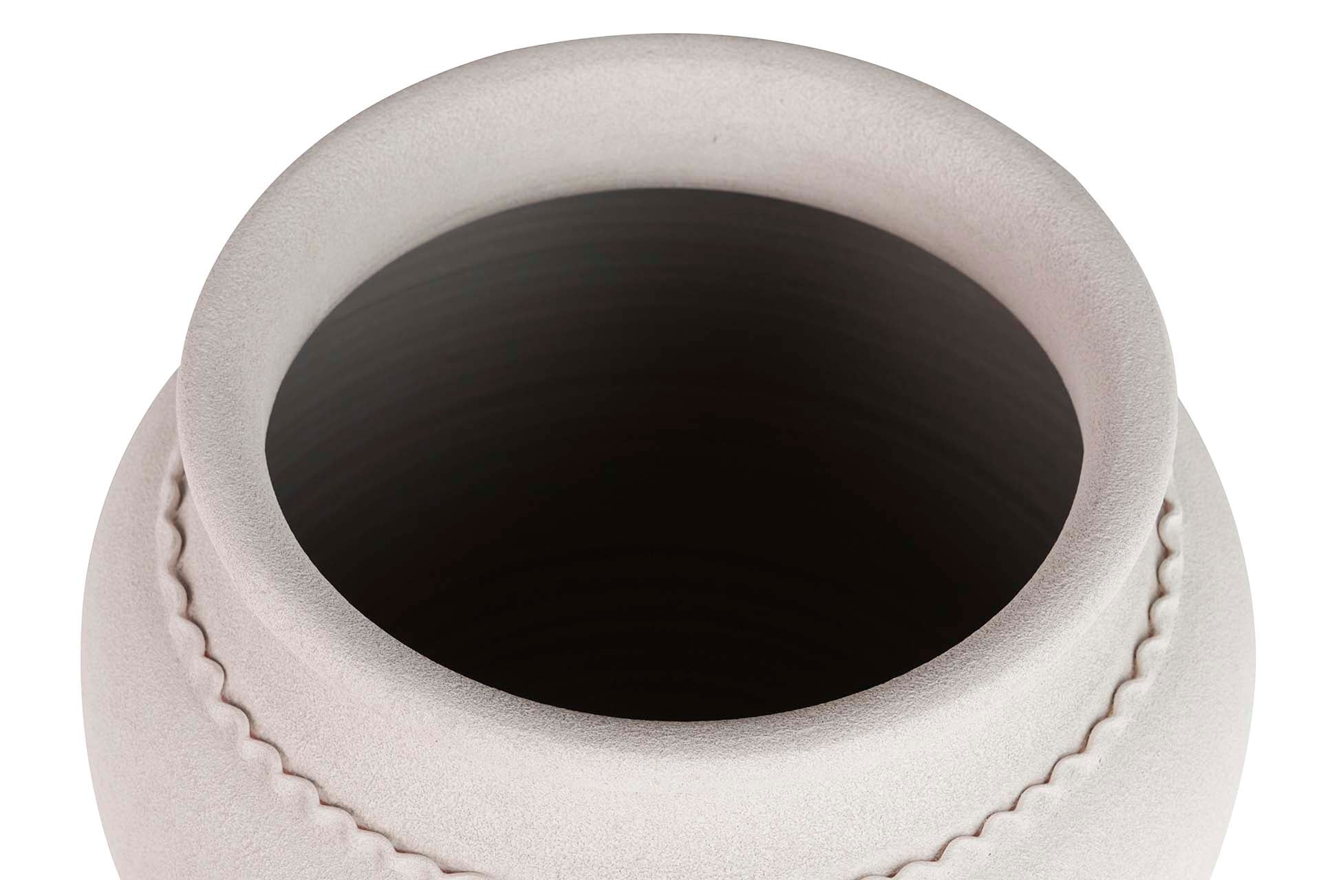 JARDINEIRA DE CERÂMICA CINZA 46x46x56 CM