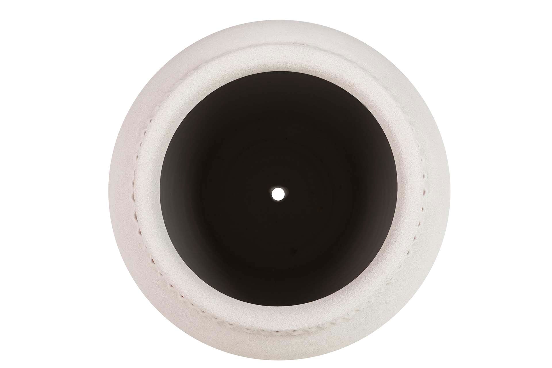 JARDINEIRA DE CERÂMICA CINZA 46x46x56 CM