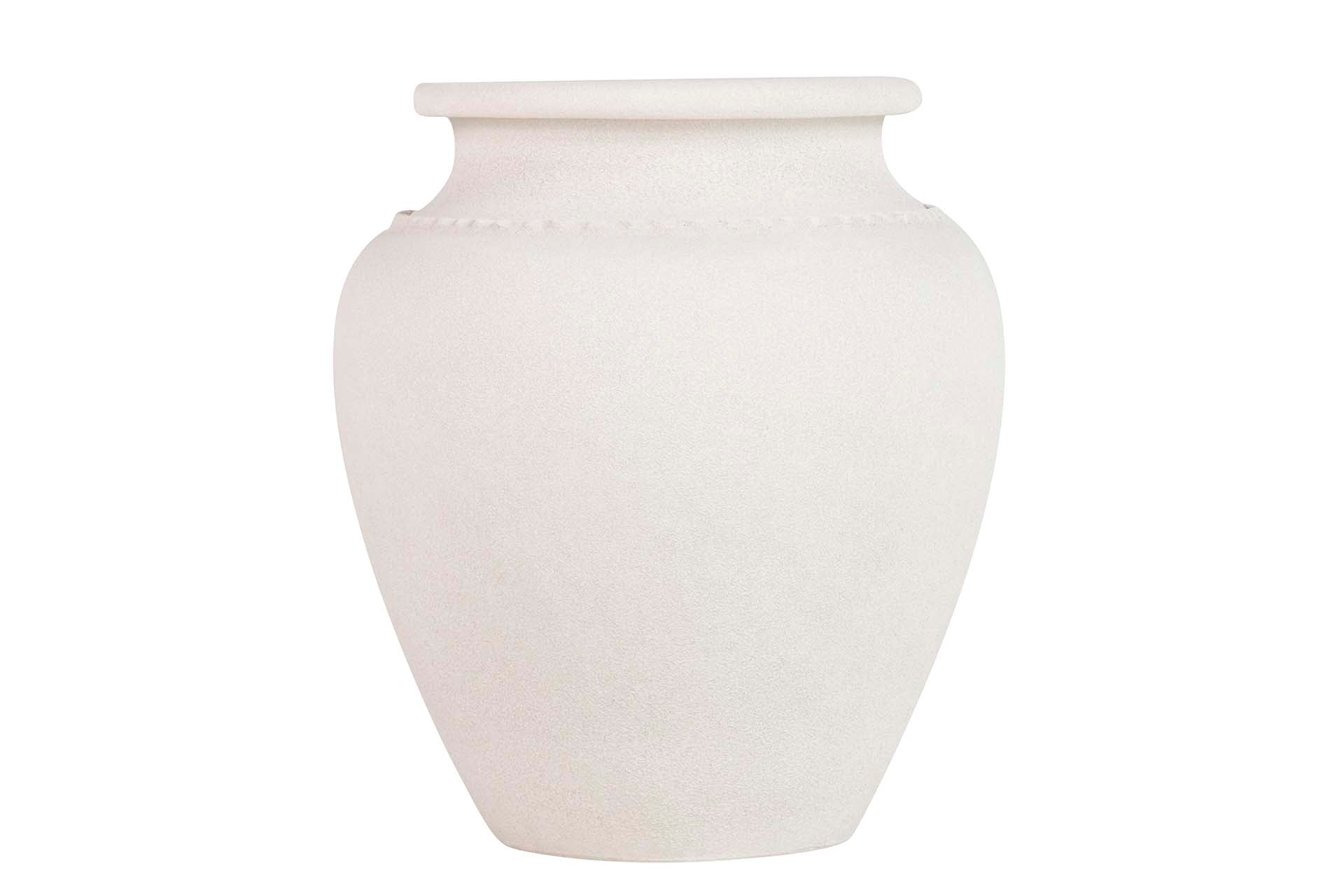 JARDINEIRA DE CERÂMICA CINZA 32x32x44 CM