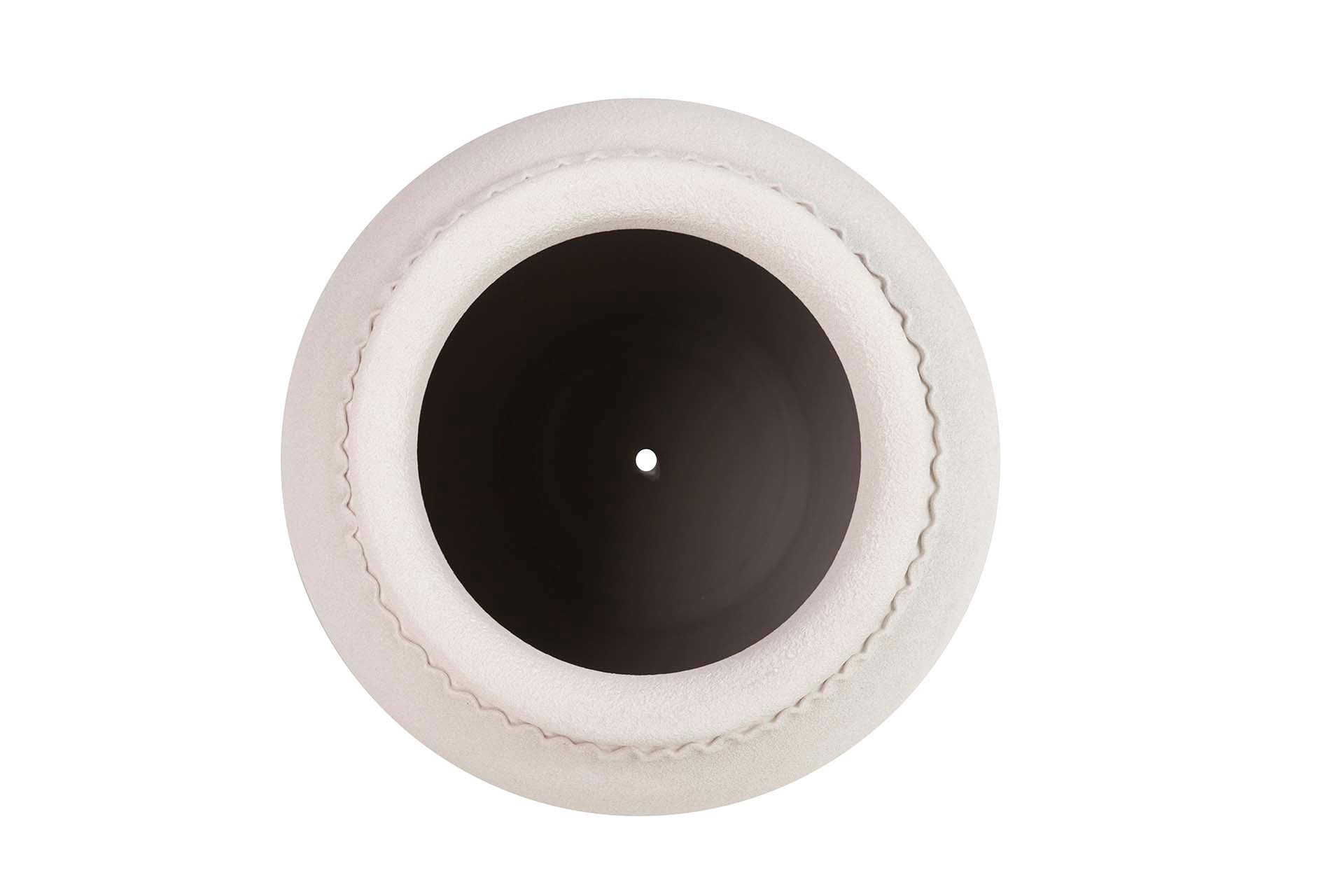 JARDINEIRA DE CERÂMICA CINZA 32x32x44 CM