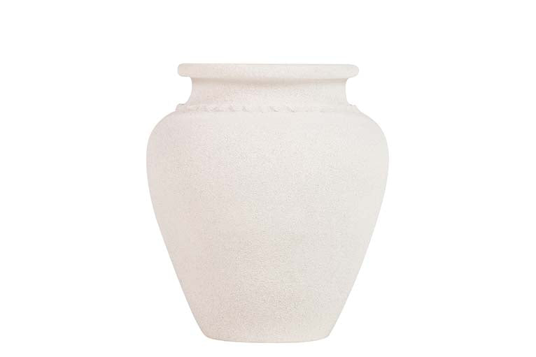 VASO DE CERÂMICA CINZA 22x22x30 CM