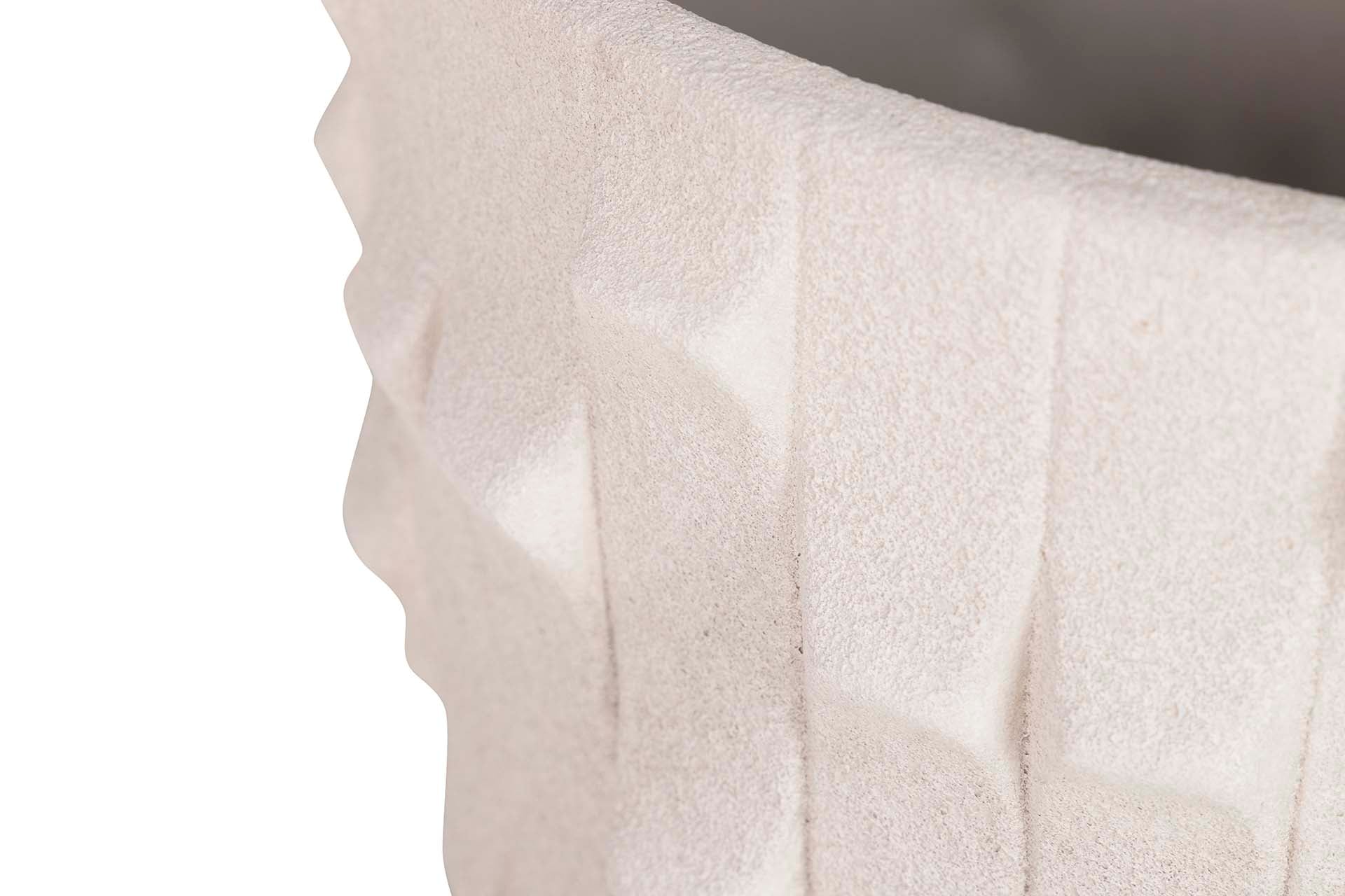 VASO DE CERÂMICA BEGE 32x32x26 CM