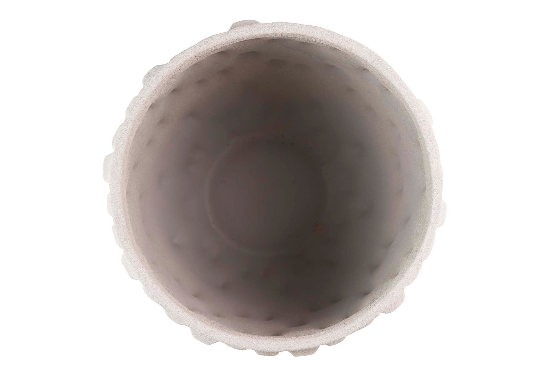 VASO DE CERÂMICA BEGE 32x32x26 CM